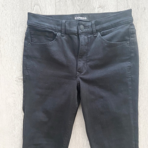 Express | Black high waisted skinny jeans - Picture 3 of 9